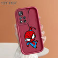 Hontinga for Xiaomi 11i Poco X4 NFC Back Cover Cute Spider-Man Pattern Ladder Soft Camera Protection Rubber Phone Case. 