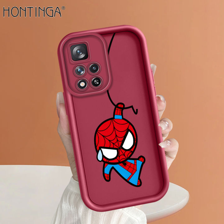 Hontinga%20for%20Xiaomi%2011i%20Poco%20X4%20NFC%20Back%20Cover%20Cute%20Spider-Man%20Pattern%20Ladder%20Soft%20Camera%20Protection%20Rubber%20Phone%20Case%20-%20Image%202