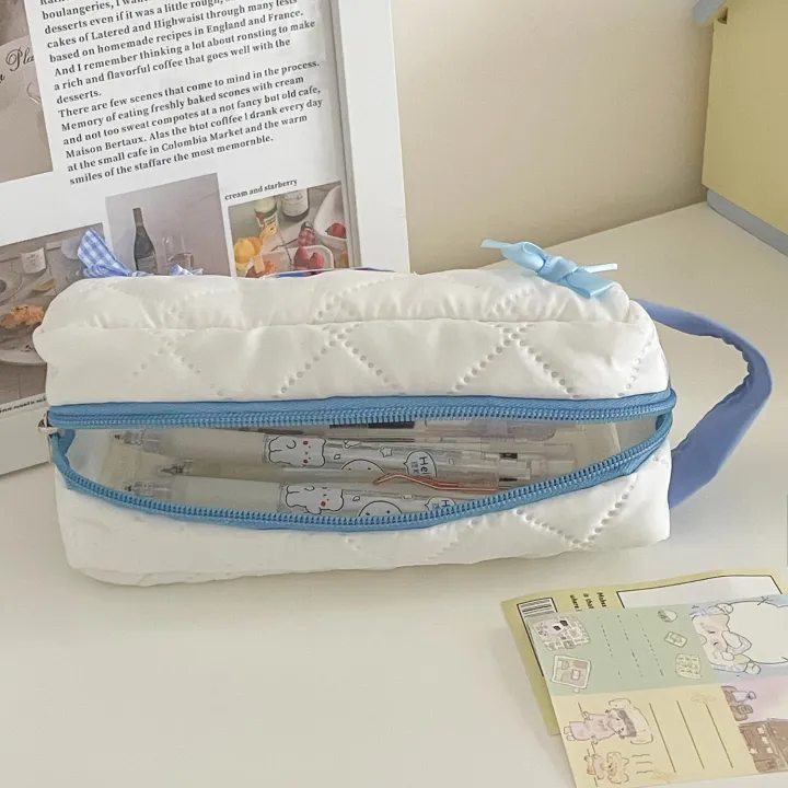 Pink%20Pencil%20Case%20Lightweight%20Large%20Capacity%20Kawaii%20Pencil%20Bag%20Bow%20Design%20Quilted%20Stationery%20Pouch%20for%20Girls%20Students%20Travel%20-%20Image%207