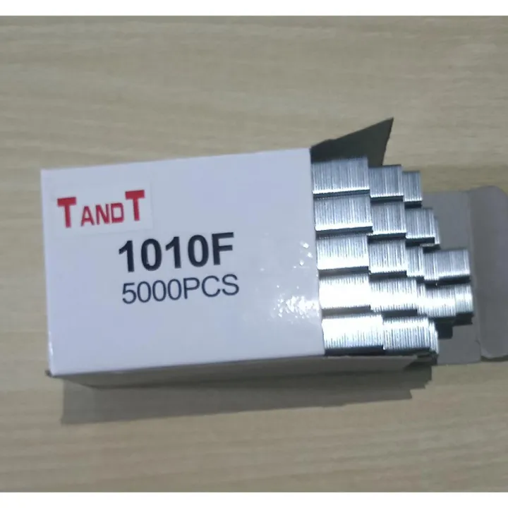 TANDT 1010F 5000 Pcs Nail U Shaped 22Ga Heavy Duty Staples for Electric and Pneumatic Stapler 1010F
