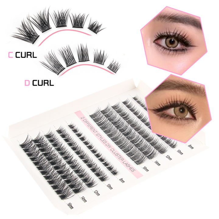 Cluster%20Lashes%203/6/10Rows%20Individual%20Lash%20Clusters%2010D+20D%20Natural%20False%20Eyelash%20C/D%20Curl%20DIY%20Clusters%20Lash%20Extensions%20Makeup%20-%20Image%206