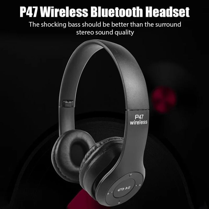 P47%20Wireless%20Bluetooth%20Headphone%20With%20HD%20Mic%20Noise%20Cancelling%20Headsets%20Stereo%20Sound%20Earphones%20Sports%20Gaming%20Earbuds%20Supports%20PC%20-%20Image%203