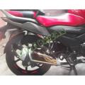 t.v.s Raider 125cc silencer Exhaust metal cover golden colour. 