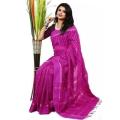 One colour jum saree of women's(purple).