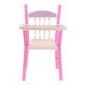 Lovely Reborn Doll Dinner Chair Baby Dolls Highchair Set, for 9-11inch Doll, Also for Dollhouse Dining Room Furniture Toy Decor. 