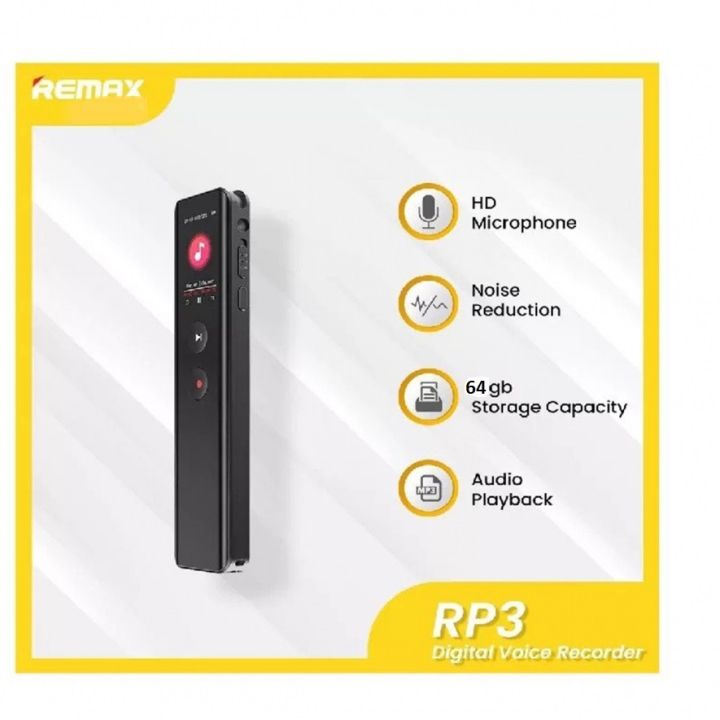 Remax%20RP3%2064GB%20Noise%20Reduction%20Voice%20Activated%20Recording%20Digital%20Audio%20Voice%20Recorder%20with%20Music%20Player%20for%20Press%20Conference%20/%20Meeting%20Used%20/%20Class%20Used%20/%20Interview%EF%BC%8FLive%20Broadcast%20/%20RP1%20-%20Image%204