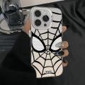 For iPhone 15 14 13 12 11 Pro Max Plus Mini XR XS X Spider Man Laser Matte Hard Phone Case on iPhone15 14ProMax Shockproof Cover.