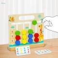 Toys Wooden Puzzle with 18 Cards Slide Puzzle Board Game for Boys Kids Girls Age. 