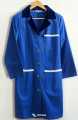 Women’s Classic Micro Twill Suiting Lab Coat with Buttoned Front Tunic Dress.