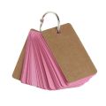 Kraft Paper Binder Ring Easy Flip Flash Cards Study Memo Pads DIY Stationery P9JD. 