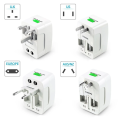 Universal Travel Adapter Converter with/without USB Multi Plug Power Socket UK/US/AU/EU/CA converter Double USB Ports Slots  International All in 1 Travel Adapter. 