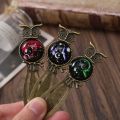 Pagination Mark Twelve Constellation Bookmark Book Paginator Good Luck Owl Reading Bookmark Book Clip Gemstone Inlaid.