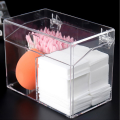 Acrylic Cotton Swab Storage Holder Box Portable Transparent Makeup Medicine Cotton Pad Cosmetic Container Jewelry Organizer Case. 