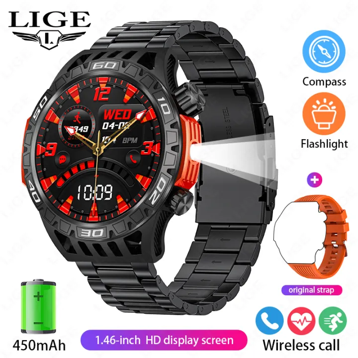 2024%20Exercise%20Monitoring%20Waterproof%20Men%20Smart%20Watches%20Bluetooth%20Call%20Health%20Management%20Smartwatch%20Outdoor%20Compass%20LED%20Lighting%20-%20Image%207