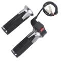 1 Pair E-Bike Handlebar Throttle Grip 3 Speed Control Handle Part. 