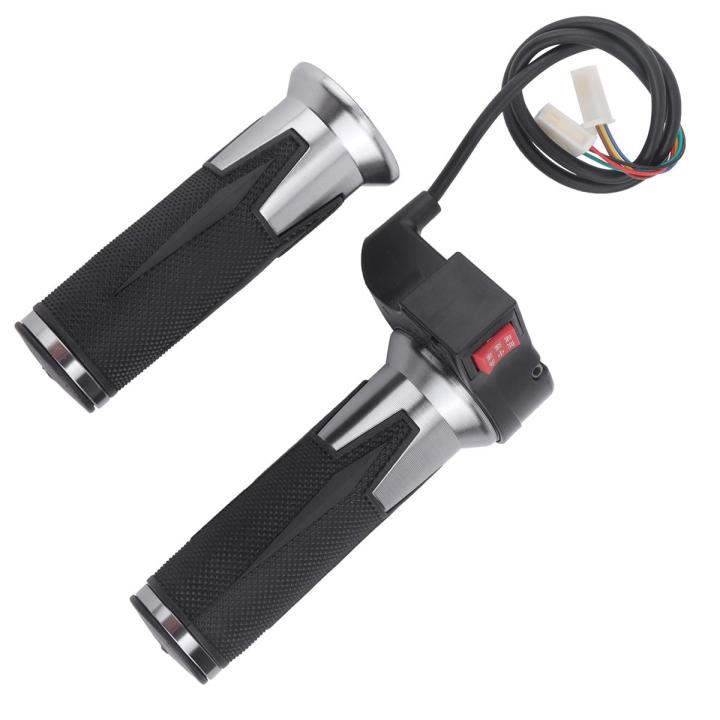 1 Pair E-Bike Handlebar Throttle Grip 3 Speed Control Handle Part