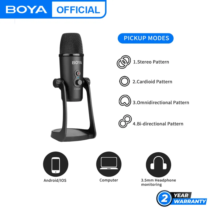 BOYA%20%20BY-PM700%20Professional%20Condenser%20USB%20Microphone%20Polar%20Pattern%20for%20Windows%20and%20Mac%20Computer%20Recording%20Interview%20Conference%20-%20Image%202