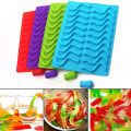 20PCS Creative Holes DIY Silicone Gummy Snake Worms Chocolate Mold Sugar Candy Jelly Molds Ice Tube Tray Mold Cake Decor Tools Conbo.