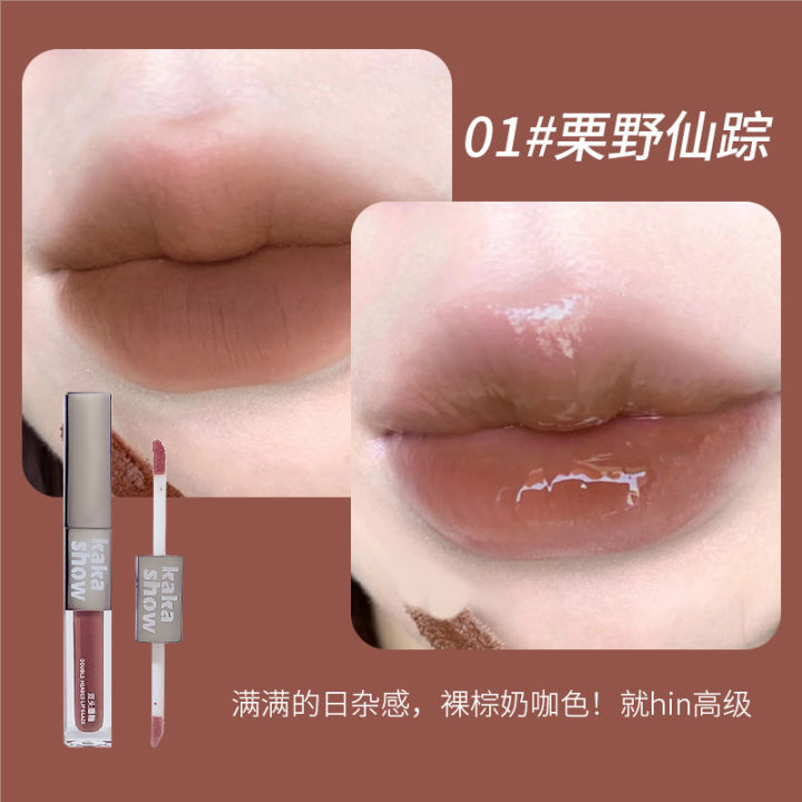 kakashow%20double%20head%20lip%20gloss%20velvet%20matte%20water%20glow%20mirror%20pouty%20lip%20white%20color%20student%20party%20cheap%20lipstick%20-%20Image%208