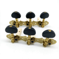 3X Left Right Classical Guitar String Tuning Pegs Machine Heads Tuners Keys 3L3R Professional Guitar Accessories,Black. 