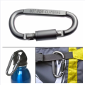 Super Strong Aluminum Alloy D Ring Hook Clip - Heavy-duty and Versatile Clip for Outdoor Activities and Travel - Securely Attach Gear and Accessories. 