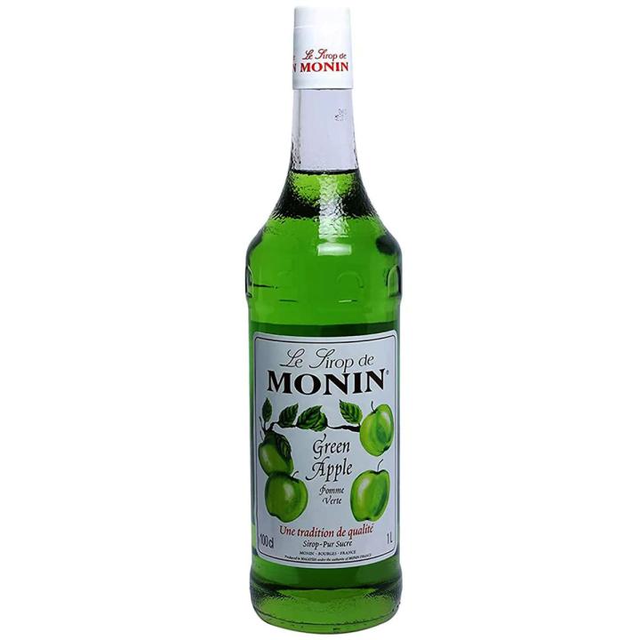 Monin Green Apple Flavoured Syrup, Large, 1000 ml