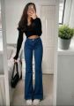 Ladies Denim Flyer Pant -. 