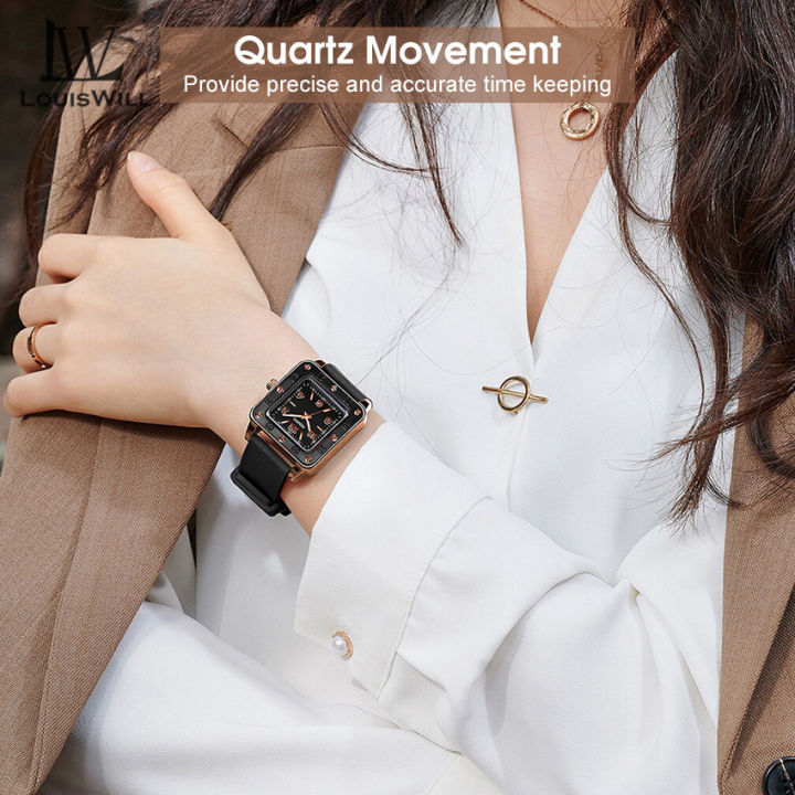 LouisWill%20Women's%20Square%20Watch%20Women's%20Fashion%20Watch%20Waterproof%20Luminous%20Watch%20Silicone%20Tape%20Watch%20Retro%20Quartz%20Watch%20With%20Digital%20Scale%20Ladies%20Watch%20Creative%20Luxury%20Women%20Watch%20-%20Image%203