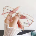 Fashion Large Square Frame Anti Blue Light Glasses Women Modern Transparent Computer Gaming Eye Protection Plain Spectacles.