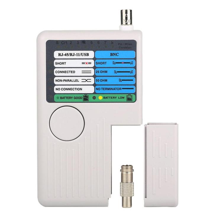 Remote RJ11 RJ45 USB BNC LAN Network Cable Tester For UTP STP LAN ...