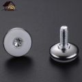 New 4Pcs Steel Furniture Legs Anti-slip Base Table Cabinet Leg Pad Adjustable Leveling Feet Leveler M8 M10 Screw 13mm-27mm. 