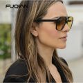 FUQIAN Retro Oversized Sunglasses Men Women Fashion Pilot Polarized Sun Glasses For Unisex Vintage Gradient Outdoor Eyewear. 