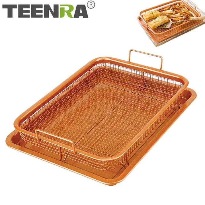 Copper Crisper Baking Mesh Tray Copper Crisping Tray Copper