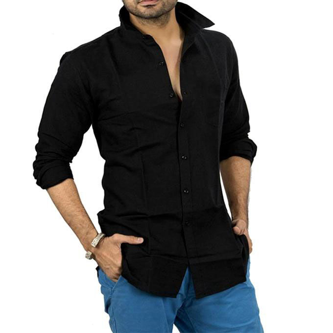 Black%20Cotton%20Long%20Sleeve%20Shirt%20for%20Men%20-%20Image%202