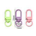 St.kunkka 10pcs 13 x 33mm  Zinc Alloy Buckle Key Ring Candy Color Key Ring Material Lobster Buckle For Diy Key Jewelry Accessories Making. 