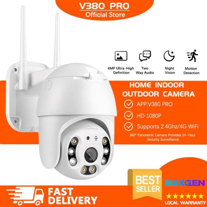 V380 PRO C6S2X 3MP PTZ WIFI IP Camera Waterproof Outdoor Color Night Vision Two-Way Talk 360 Degree Robotic PTZ CCTV Camera