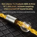 QKZ T1 Earphone Cable QDC Type Copper Silver-plated Upgrade Cable 3.5mm Wired Headphones For KZ ZSN PRO ZS10 pro EDX TRN CCA.