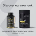 Sports Research Vitamin D3 + K2 with 5000iu of Plant-Based D3 & 100mcg of Vitamin K2 as MK-7 Non-GMO Verified & Vegan Certified,Softgel (30ct). 