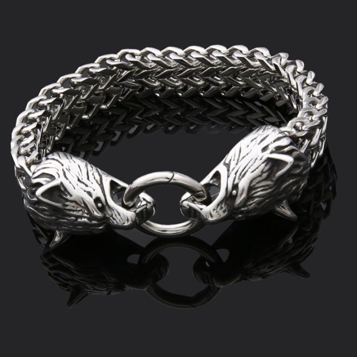 Norse%20mythology%20virgin%20wolf%20head%20stainless%20steel%20bracelet%20men's%20ring%20handmade%20hand%20accessories%20wholesale%20dropshipping%20-%20Image%202
