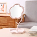 Flower Shaped Makeup Mirror Student Desktop Dormitory Beauty Makeup Mirror Girl Dressing Table Hanging Jewelry Princess Mirror-MOILY.