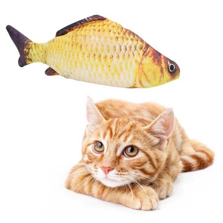 Non-Electric Fish Toy Realistic Plush Simulation Fish Funny Interactive Pets Pillow fish
