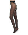 Women's Long Black Panty Socks 1 Pair Comfortable Breathable Cotton Blend Ankle to Knee Length.