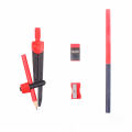 8 Pieces Compass Set Math Geometry Drawing Tools Includes Rulers Protractor Compass Eraser Pencil Sharpener for School Students Teachers Designers Stationery Supplies. 