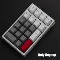 Numpad 21 Key PBT Keycap Mechanical Keyboard OEM Profile Backlit RGB Top Printed Number Keypad Gaming Keycap Mix Color Mx Switch. 