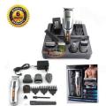 Kemei Km-680A - 8 In 1 Grooming Kit Shaver And Trimmer For Men - Silver.