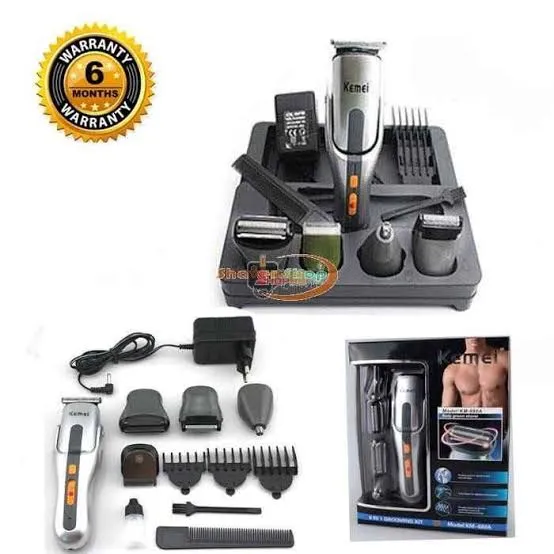 Kemei%20Km-680A%20-%208%20In%201%20Grooming%20Kit%20Shaver%20And%20Trimmer%20For%20Men%20-%20Silver%20-%20Image%204