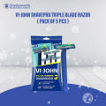 VI-John Shavepro Triple Blade Razor ( Pack of 5 pcs ). 