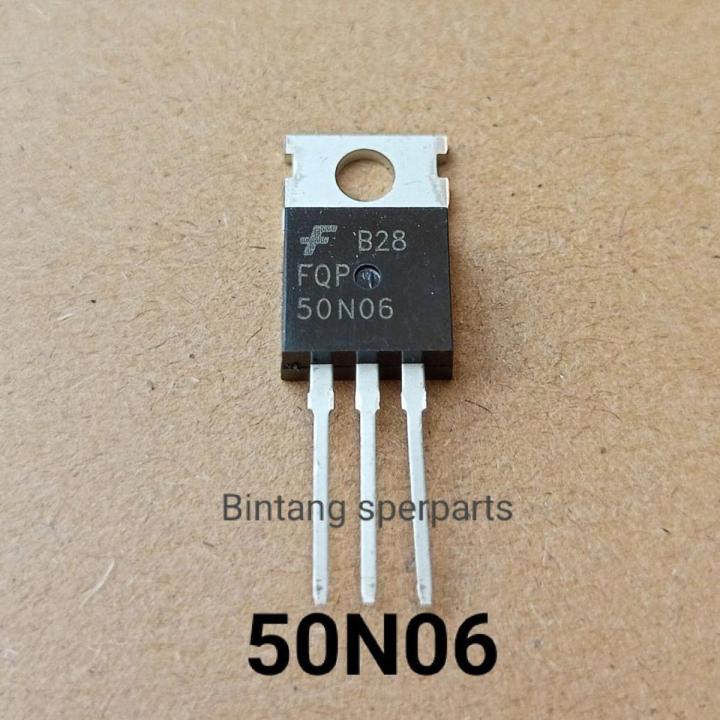FQP50N06 KIA50N06 50N06 5006 N-Channel 60V 50A Mode Field Effect Transistor TO-220 Package General Purpose Amplifier 3Pin Leads