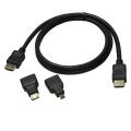 Adapter + HDMI Adapter HDMI Female to Micro/Mini Male (3 Pcs Set) Android Cable Adapter Set Micro USB OTG to USB 2.0 (1.5m/5FT). 