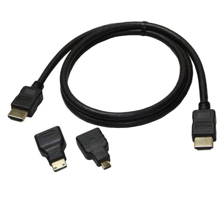 Adapter + HDMI Adapter HDMI Female to Micro/Mini Male (3 Pcs Set) Android Cable Adapter Set Micro USB OTG to USB 2.0 (1.5m/5FT)